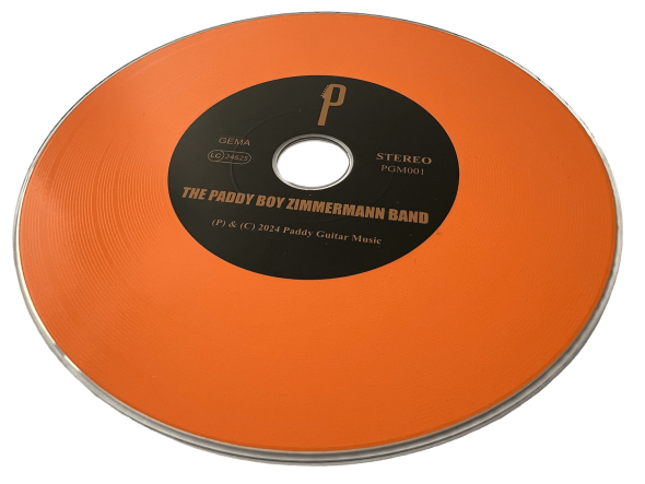 orangene Vinyl-CD mit fühlbarer Rillenstruktur